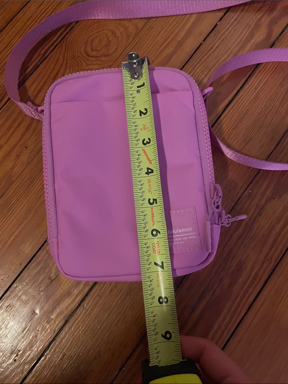 lululemon light purple pink small crossbody pouch - Picture 5 of 5